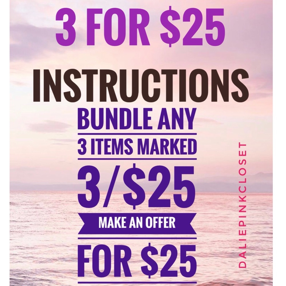 3 FOR $25